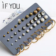 20 шт./компл. модная Геометрическая куртка с украшением в виде кристаллов маленькие серьги-гвоздики Комплект сережек для женщин Женский с золотым Цвет Большой Круглый Серьга Brincos Ювелирные Изделия