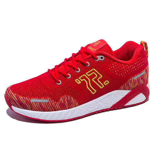 Onemix, Весенняя Мужская обувь для бега, спортивная обувь для мужчин, wo, мужская обувь для бега, унисекс, беговые кроссовки, уличная спортивная обувь - Цвет: Red men