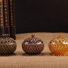 Высокое качество медная горелка для благовоний в виде лотоса сплав мини горелка для тибетских благовоний сандаловое дерево курильница домашний декор