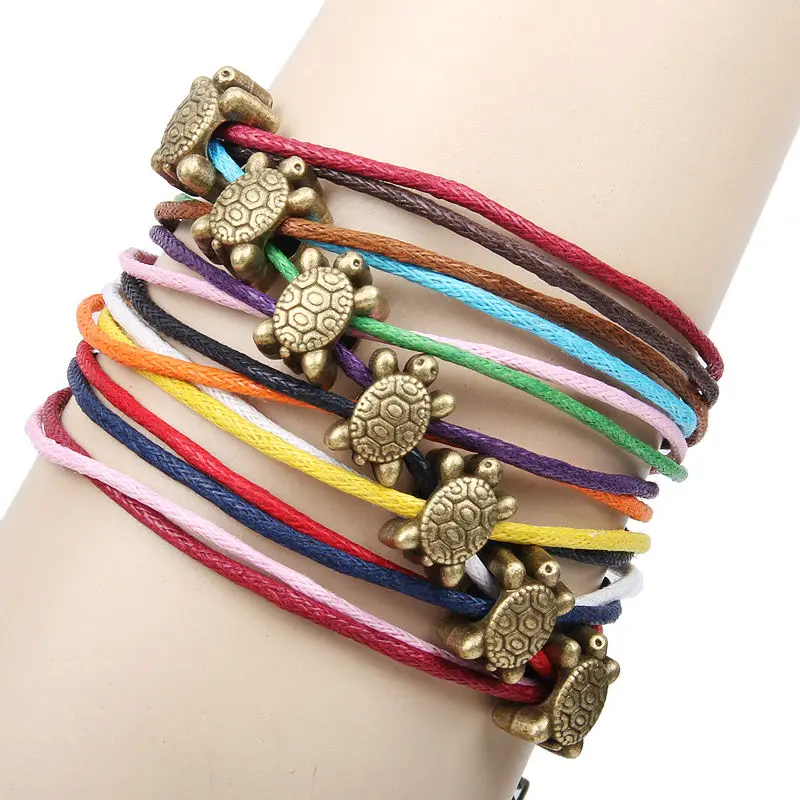 Fashion Bohemia Ethnic Multi Layer Braided Chain Bracelet With Delicate