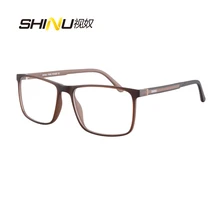 SHINU, анти-синий светильник, линзы, разноцветные очки, оптический светильник, оправа для очков TR90, очки для близорукости, унисекс, SH077