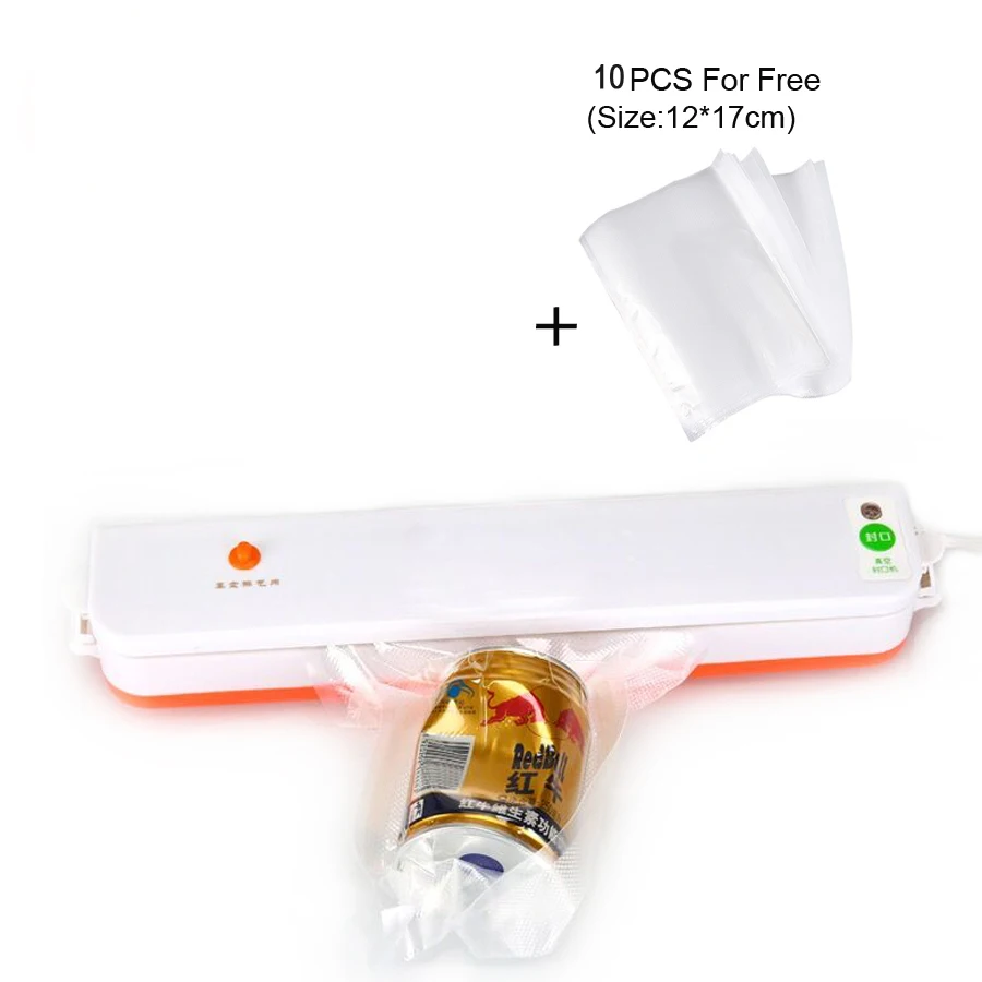 

Good Quality best vacuum packing machine 220V sealer packer food sealing vacuo vacuator machine included 10PCS Free bags