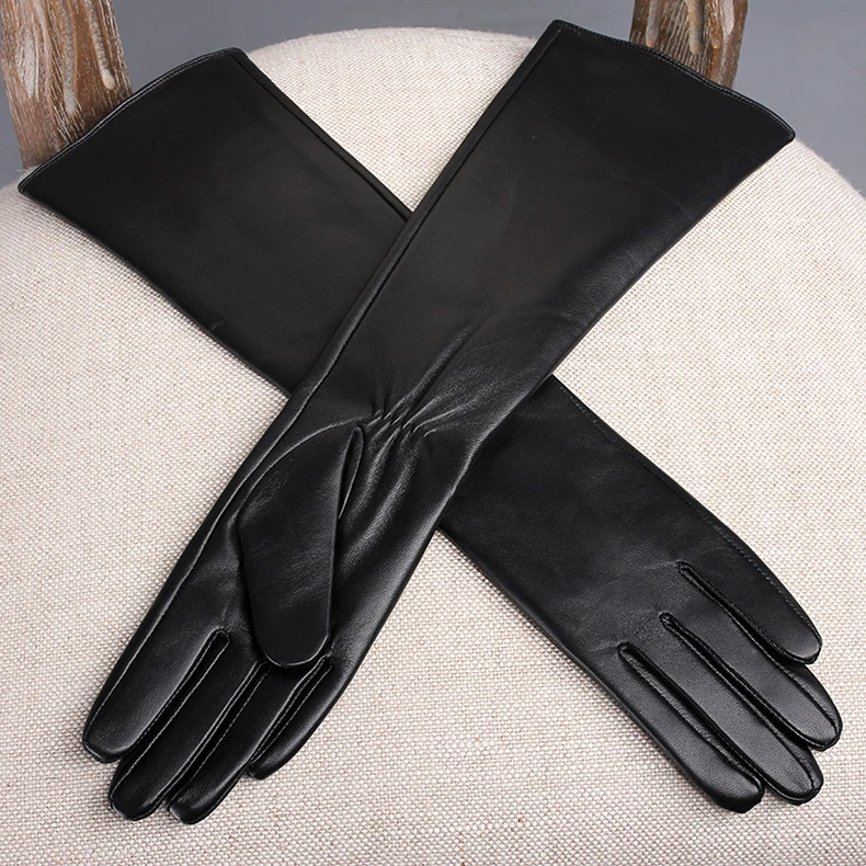 Magelier женские перчатки из натуральной кожи модные брендовые новые длинные перчатки с сенсорным экраном теплые зимние перчатки из настоящей овчины 079