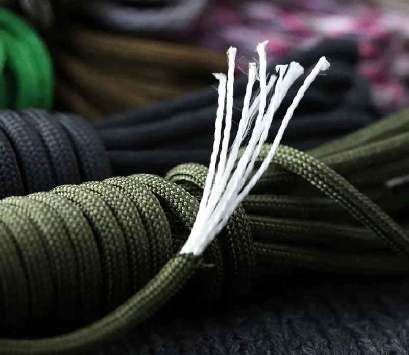Paracord في 550 المظلة الحبل الحبل حبل مل المواصفات النوع الثالث 7 ستراند 8/16/32/m تسلق التخييم بقاء المعدات
