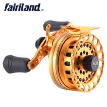 Алюминиевая Рыболовная катушка 6,5 см/2.6in 5BB передаточное число 2,6: 1 колесо плота левое/правое гладкое и сбалансированное литье летучая ледяная катушка