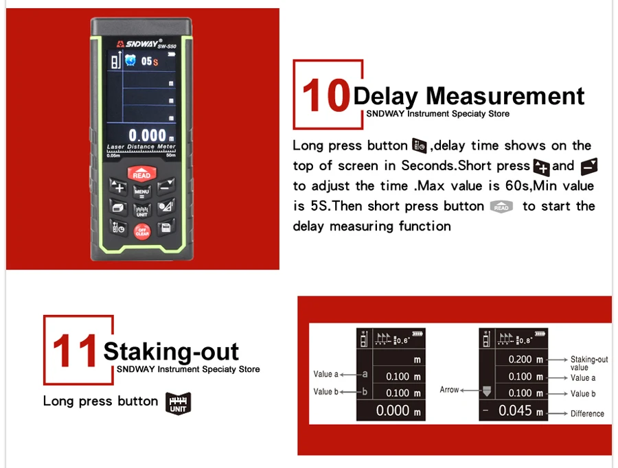 Color Screen Laser distance meter details (15)