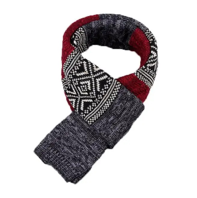 head wraps for men Fashion The Man Colorful Skull Scarves Warm Photography Props Winter Knitted Wool Striped Scarves knitted men's scarves Scarves