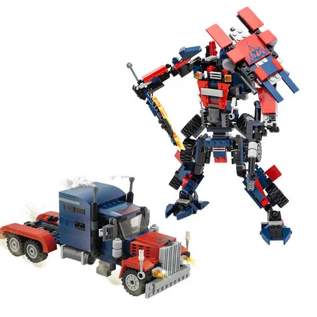 Toys & Hobbies Action & Toy Figures Assembled building blocks deformation robot toy car action figure model car kids toy sale