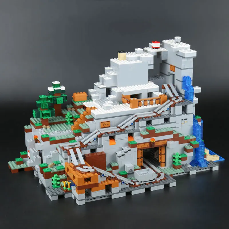 Lepin MINECRAFTED 18032 The Mountain Cave Compatible legoinglys My worlds 21137 stacking block model building kit Blocks Bricks Lepin MINECRAFTED 18032 The Mountain Cave Compatible legoinglys My worlds 21137 stacking block model building kit Blocks Bricks