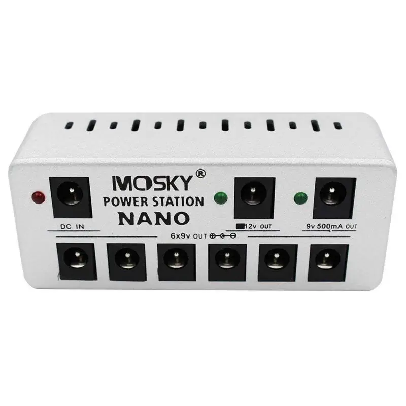 

Mosky Guitar Effects Pedal Power Supply 9V Multi-function Power Adapter with 8 Isolated DC Output Power Supply Kit for 9V 12V