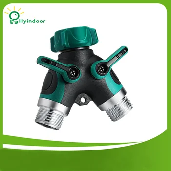 

USA Standard 3/4'' 2 Way Y Shunt Hose Garden Watering Splitter Connector Garden Hoses Faucet Pipes Fittings Adapter