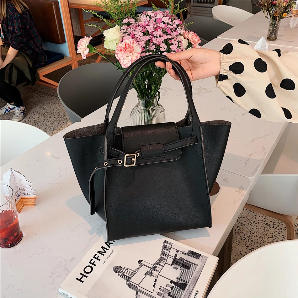 Amberler, модная дизайнерская женская сумка из искусственной кожи, высокое качество, большая Вместительная женская сумка на плечо, повседневная сумка-тоут, сумки-мессенджеры