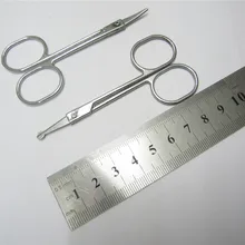 Детские безопасные ножницы для младенцев, косметический инструмент, мини-лезвия для бровей, сгибающиеся ножницы, триммер для маникюра, ресницы, красота, маленький макияж