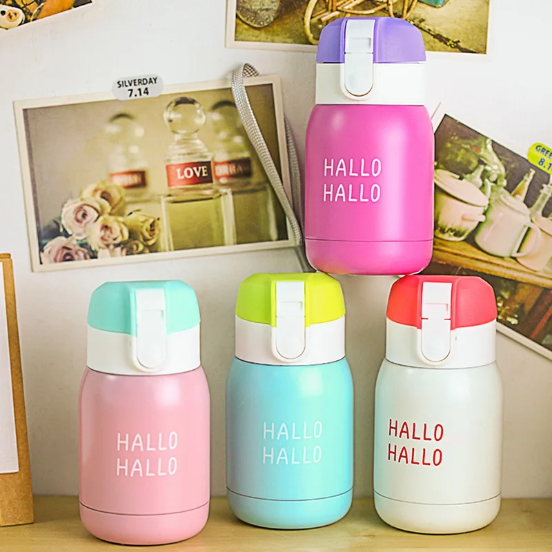 

Urijk 220ML Thermos Water Cup For Kids Stainless Steel Cute Thermal Sports Bottle Portable Vacuum Flask Insulated Thermo Cup