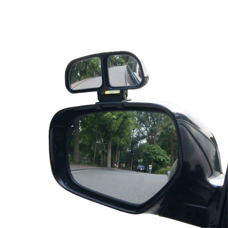 Black/Silver 2 Pieces Vehicle Car Side RearView Blind Spot Mirrors