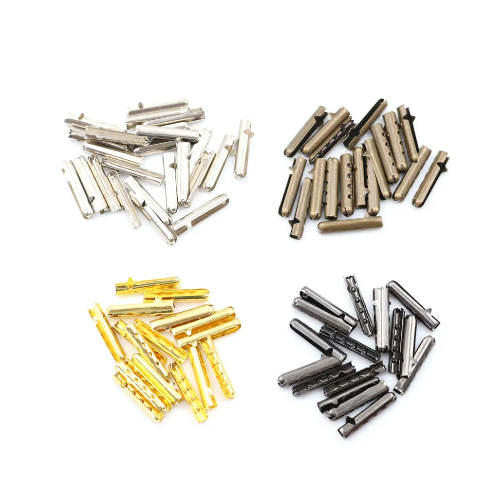 10PCS/lot White Shoe Lace Tips Replacement Head For Women Men Shoestrings  Bullet Aglets Round Accessories For DIY Shoelaces