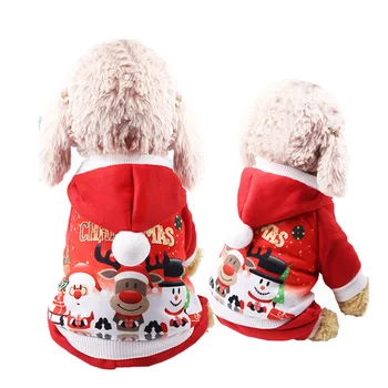 

Christmas Santa Claus/Snowman/Elk Dog Clothes For Small Pet Gift Winter Outdoor Warm Dogs Jumpsuits/Rompers Puppy Holiday Coats
