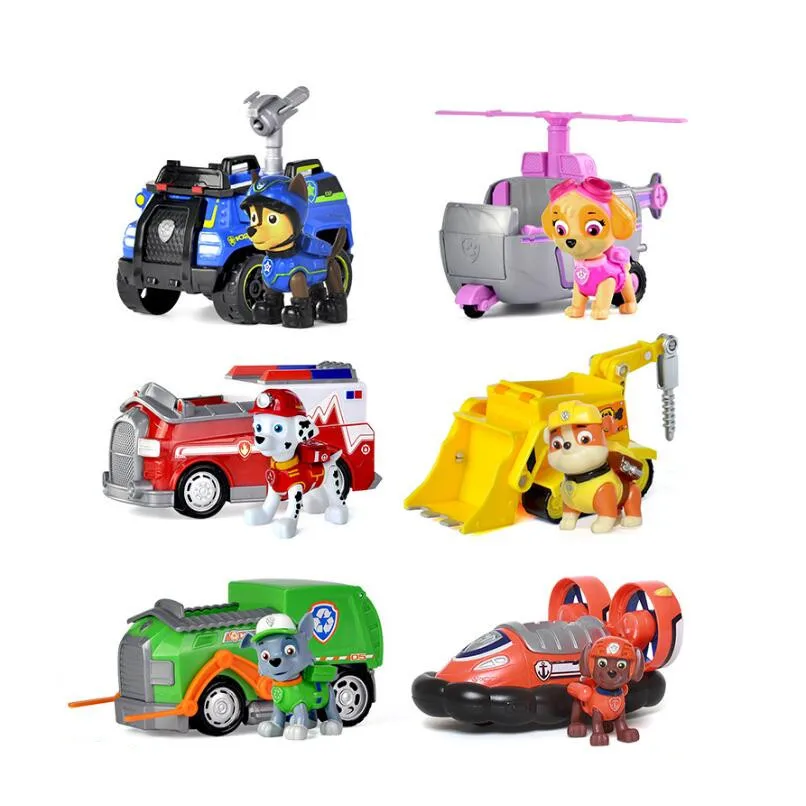 Genuine Paw Patrol dog Puppy patrol car Action Figures vehicle Toy dog Patrulla Canina Juguetes toys gift
