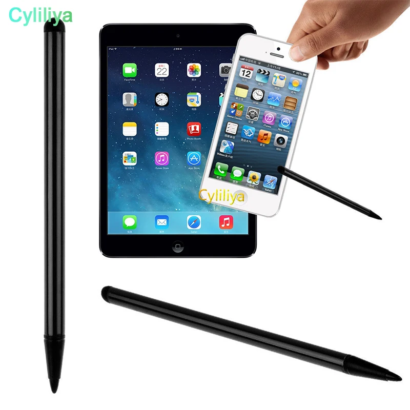 1000 шт. 2 в 1 резистивный емкостный стилусы ручка сенсорный экран из металла для iPhone iPad samsung для планшета и смартфона gps NDS игры