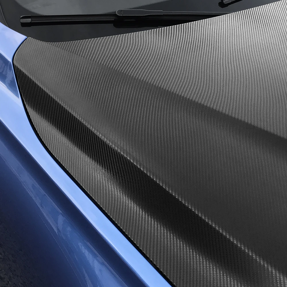 Online 152cm * 200cm 4D fibra de carbono película de vinilo para el coche estilo envoltura hoja rollo película automóviles DIY coche campana pegatinas para techo accesorios