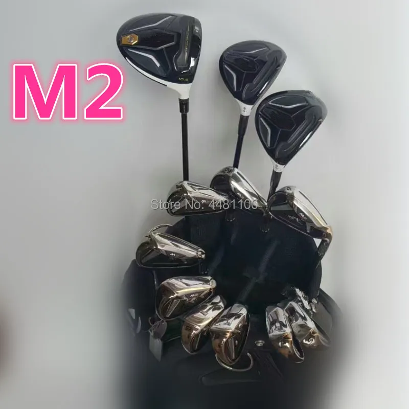 M2 Golf полный набор M4 гольф-клубов M2 Драйвер+ фарватер леса+ утюги+ клюшки Графит/стальной вал с крышкой головы без сумки