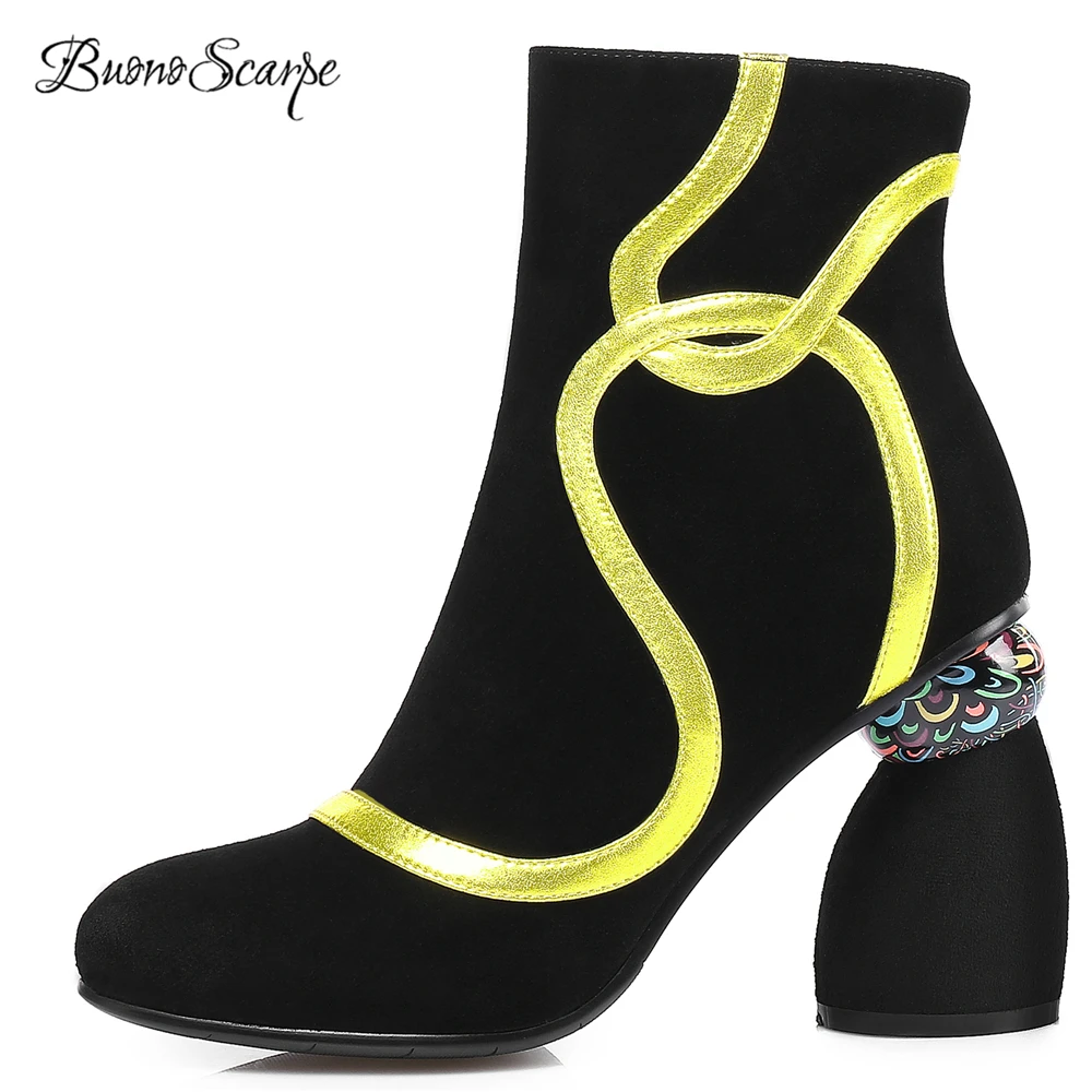 ladies black suede ankle boots