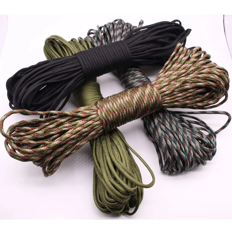 Тип III 7 Strand Paracord 550 парашютный шнур веревка Mil Spec 100FT/31 M для кемпинга путешествие на