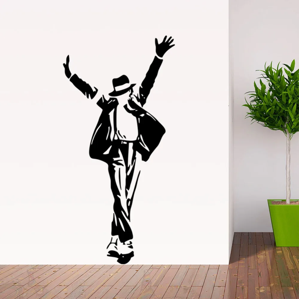Michael Jackson Wall Sticker wall Decor Decal Wall Paper Art Poster DIY Home Decor Adhesive Parede