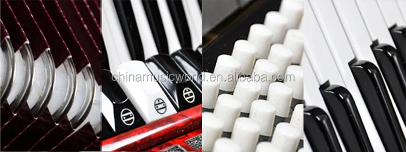 37keys 96Bass Piano Accordion AFA-36 Red color Afanti Music