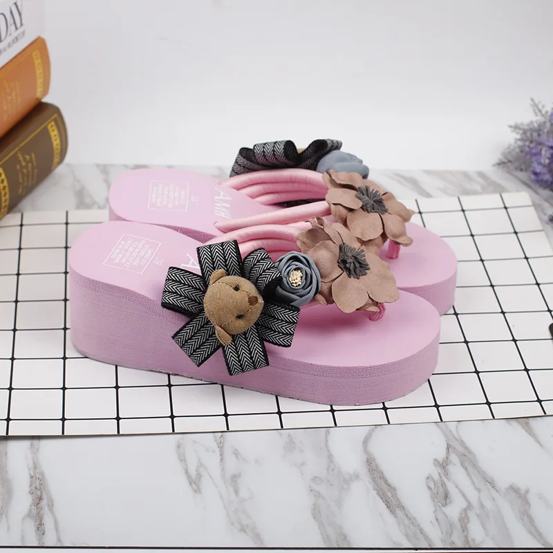 Female Summer Fashion Korean Most Comfortable Womens Slippers Flip Flops Shoes Discount Online 6cm76