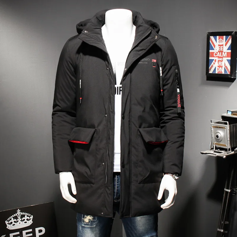 Plus size 8XL 7XL 6XL 2018 Top Quality Warm Men's Warm Winter Jacket Windproof Casual Outerwear Thick Medium Long Coat Men Parka