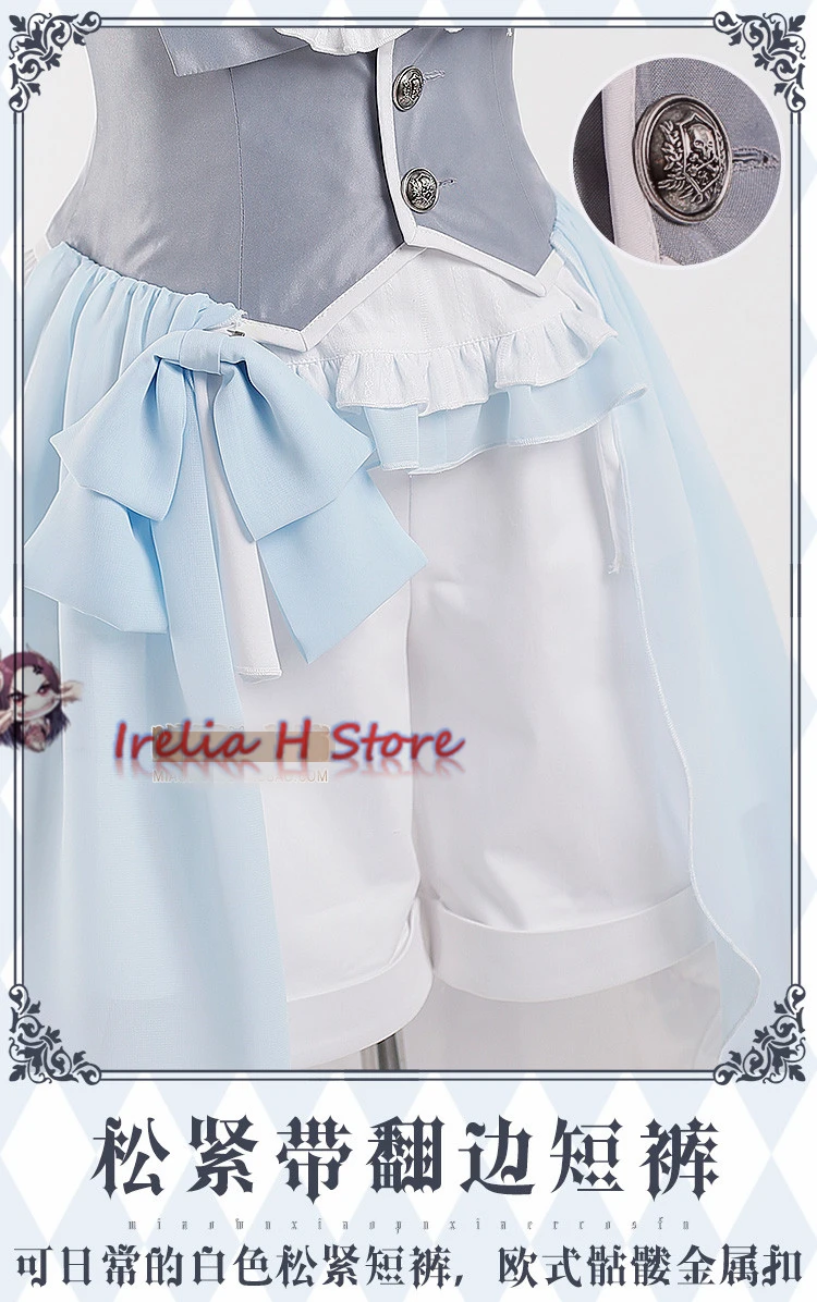 {Сток} Ciel Темный дворецкий, косплей Ciel Phantomhive голубой костюм для косплея/белый лотос, костюм для косплея, летнее платье