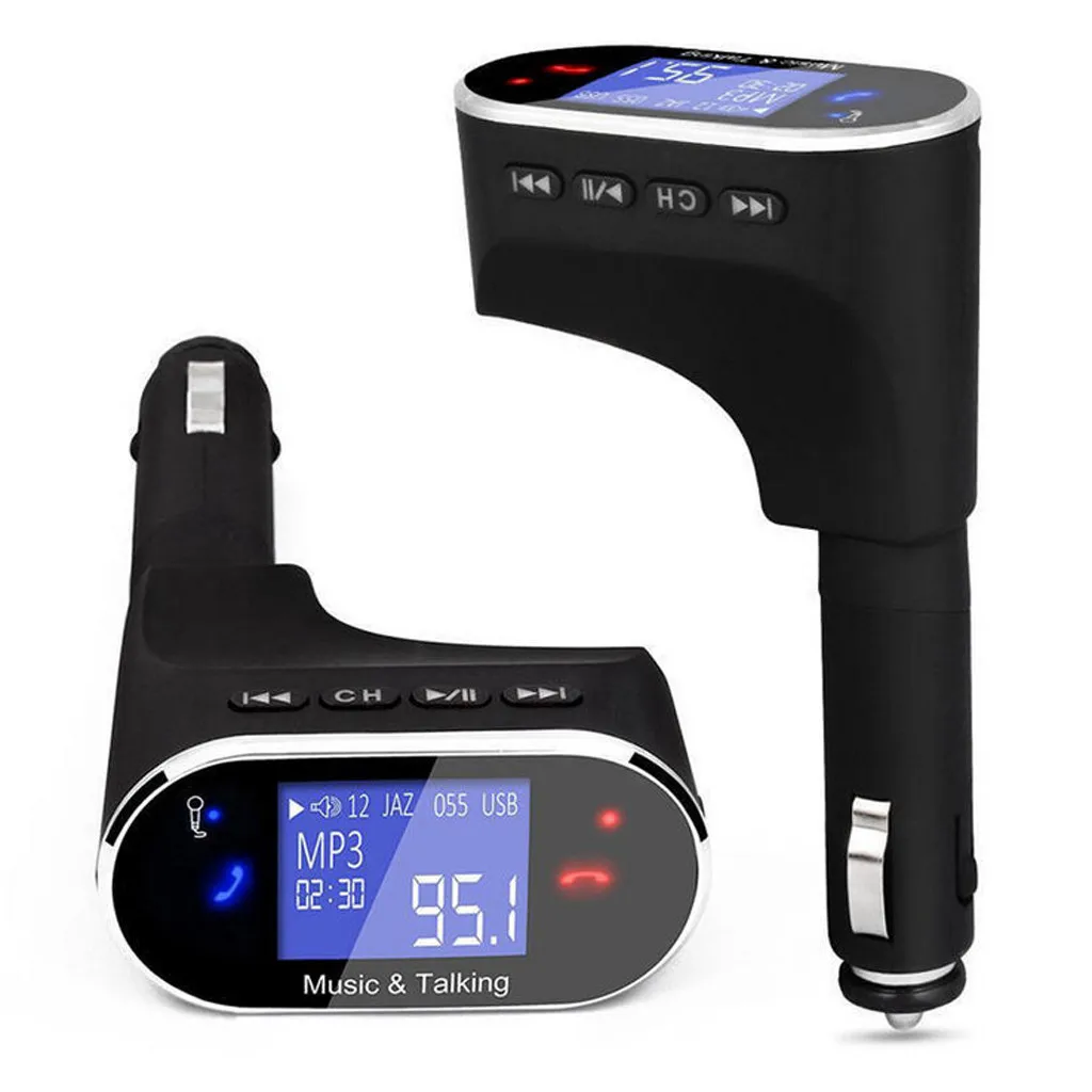 

Bluetooth FM Transmitter hands-free Car Kit Car Audio MP3 Player 3.1A Fast Charging USB Car Charger
