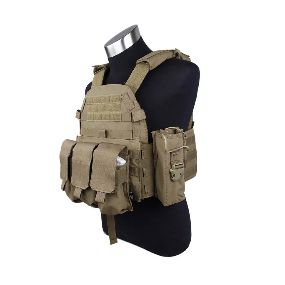 Тактический Molle Recon 6094 пластинчатый Перевозчик с мешками жилет Боевая Экипировка жилет