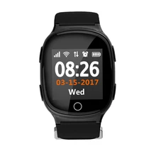 Elderly D100 Smart Watch Heart monitor With Anti-lost Gps+Lbs+Wifi Tracking fall-down alarm function for iOS Android watches