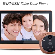 7 дюймов wifi/GSM глазок зритель домофон видеодомофон