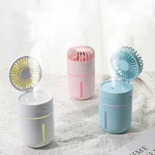 2000 мАч батарея вентилятор увлажнитель воздуха 400 мл USB Арома эфирные масла диффузор 7 цветов Ночная переносная лампа Настольный Вентилятор очиститель воздуха