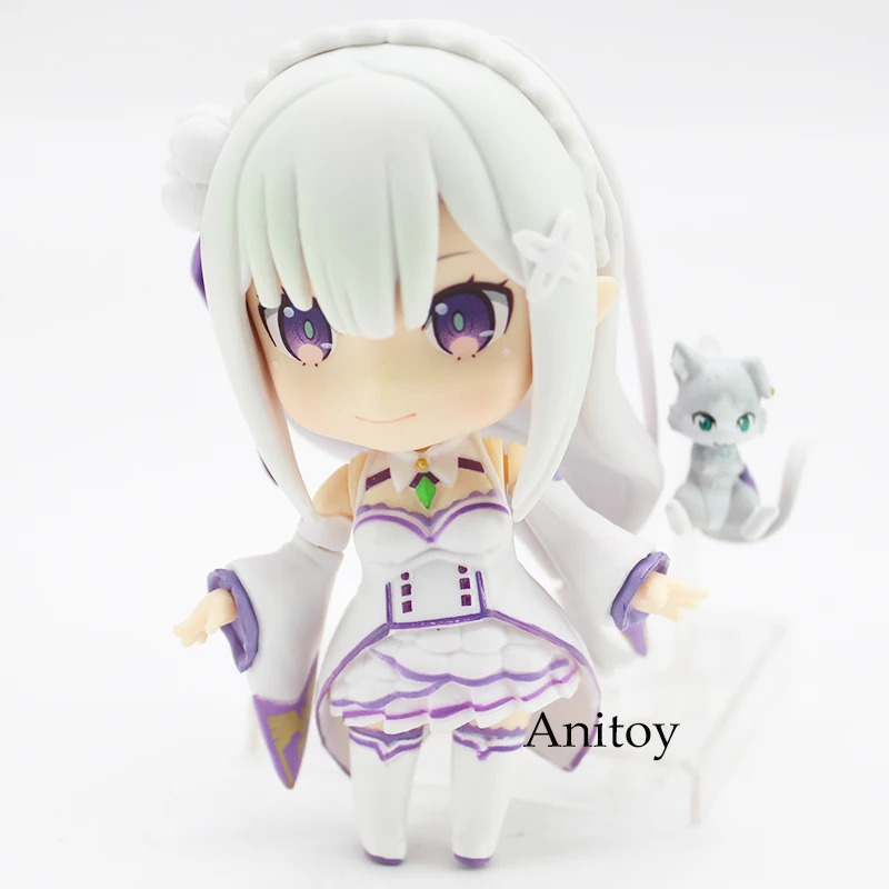 Re: жизнь в другом мире от Zero Emilia Nendoroid 751 кукла Эмилия ПВХ фигурка Коллекционная модель игрушки 9 см