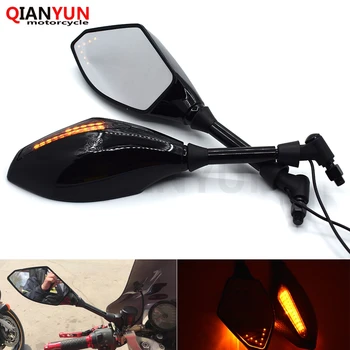 

Universal 10 mm motorcycle LED turn signal rear view mirror side mirror for Honda VFR800 CBR1100XX ST1300 ST1300A CBR1000RR