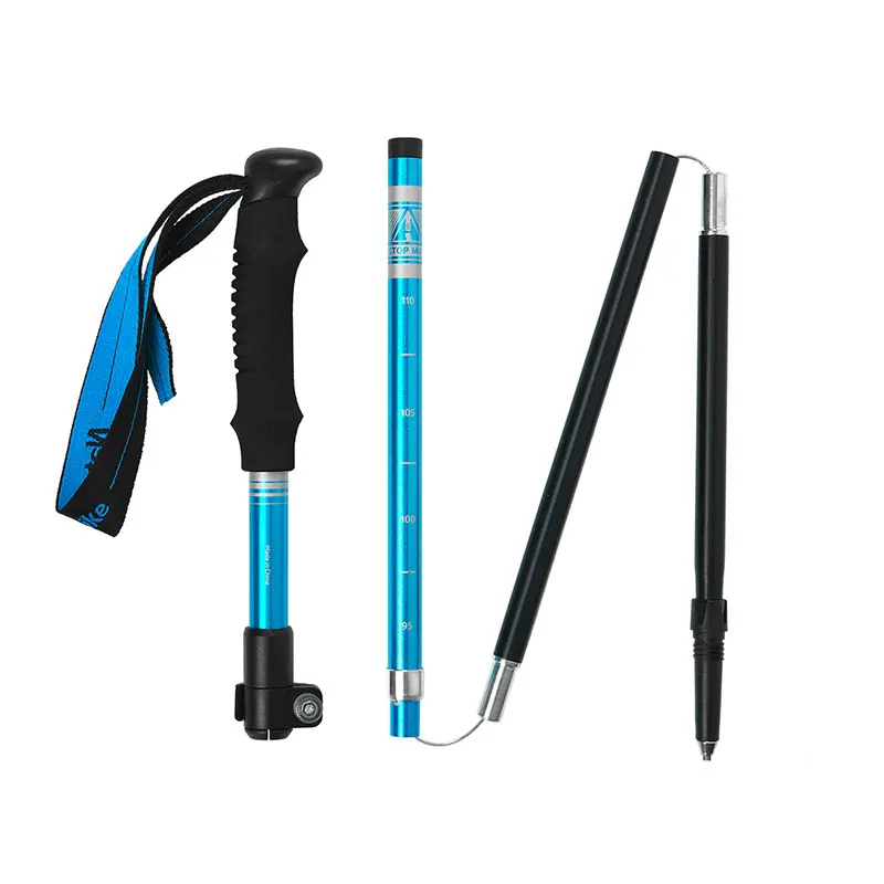 Naturehike plegables ultraligero bastón escalada ajustable Trekking 5-Sección Nordic bastones de senderismo NH17D009-Z