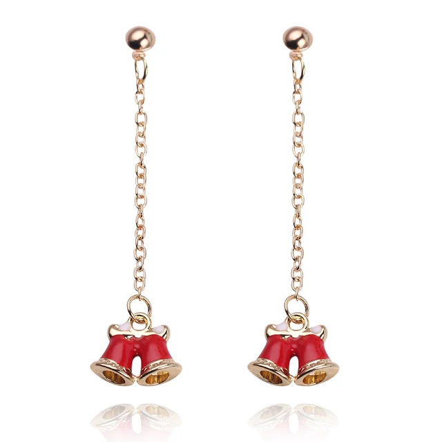Freeshipping Tiny Lovely Christmas Earrings Christmas Tree Santa Claus Xmas Gift Box Jewelry