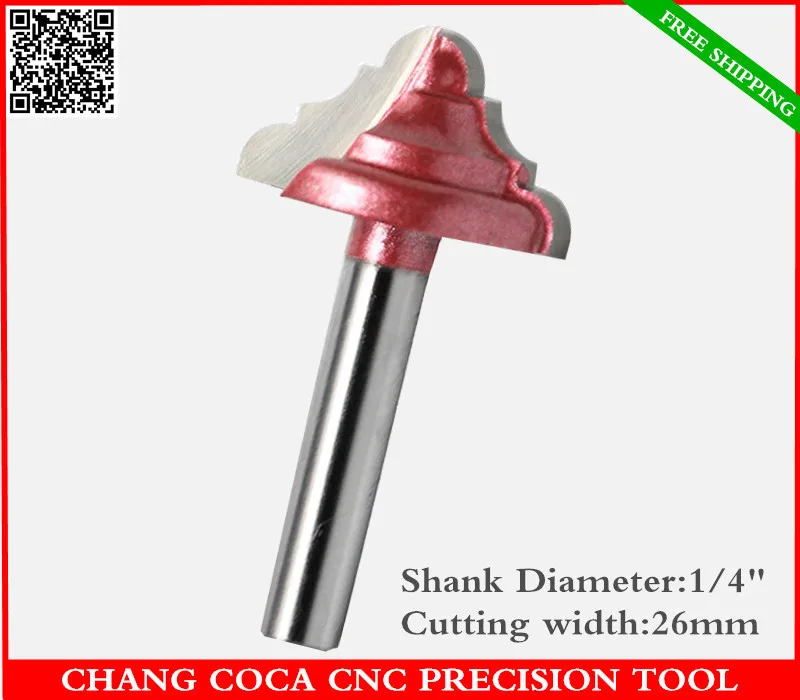 1/4''*26mm,freeshipping Cnc Solid Carbide End Mill,tungsten Steel