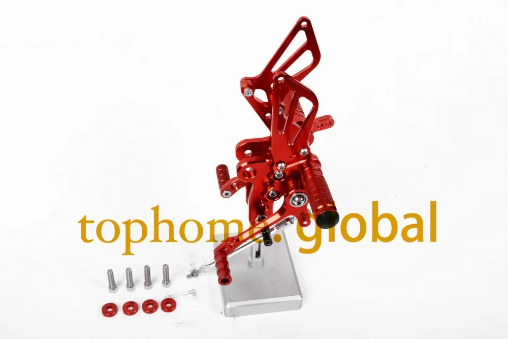 Бесплатная доставка мотоцикл с ЧПУ Rearsets подножки Rearset красный цвет для Suzuki GSXR1300 Хаябуса 1999-2000 2001 2002 2003-2007 Бесплатная доставка мотоцикл с ЧПУ Rearsets подножки Rearset красный цвет для Suzuki GSXR1300 Хаябуса 1999-2000 2001 2002 2003-2007