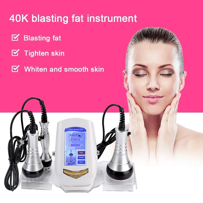 Ultra-sônica da Beleza da Perda de Peso da Cavitação Rejuvenescimento da Radiofrequência Levanta a Pele Aperta o Anti-enrugamento Máquina Que 40 k Lw-101 rf 3 Máquina ultra-sônica da beleza da perda de