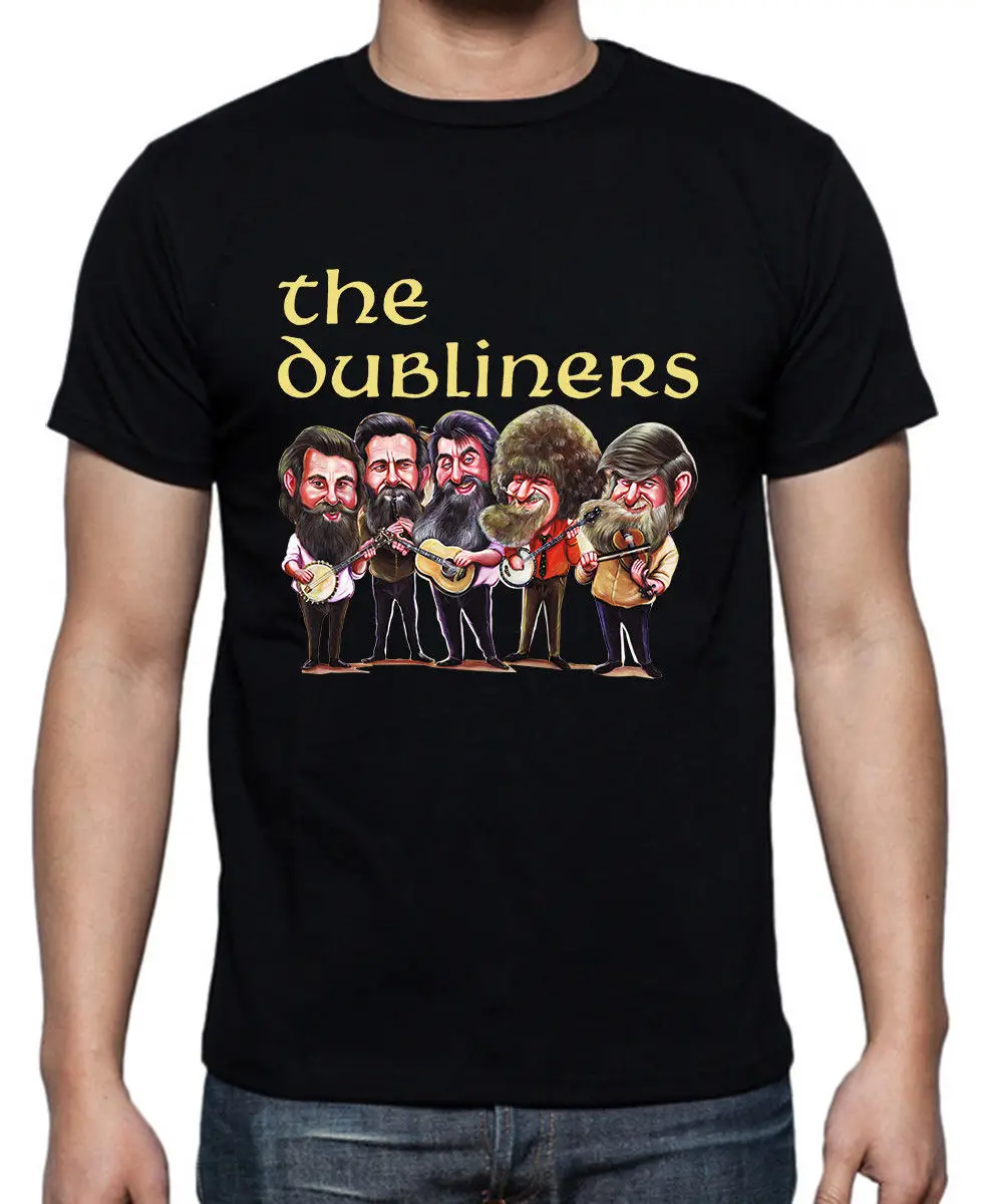 

Casual T Shirts Graphic Men The Dubliners O-Neck Short Sleeve Tees