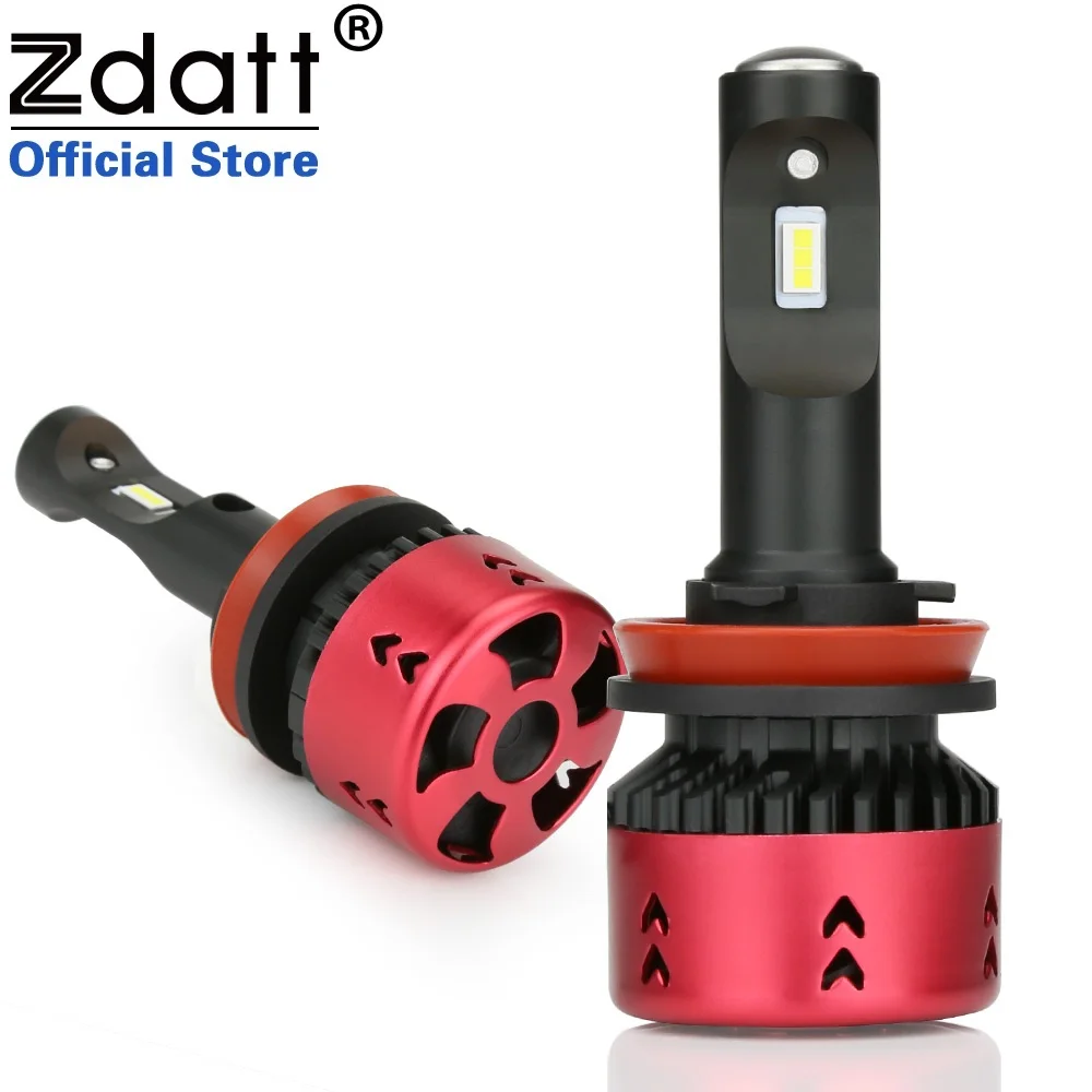 

Zdatt Super Mini 12000LM H11 Led Bulb Car Led Light Headlight H8 H9 100W Auto Flip Lamp 12V Automobiles 6000K