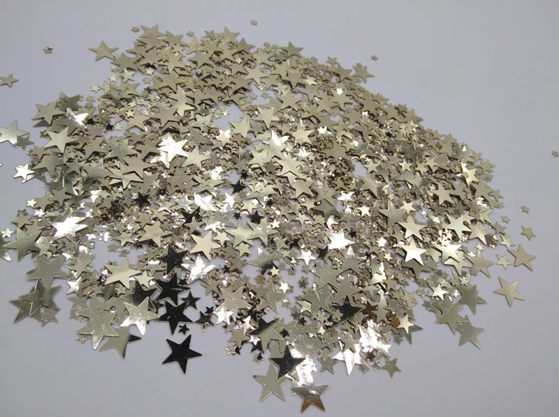Партия 30 г винтажный металлический свет золото смешанный размер звезда Рождество Конфетти Для украшения стола Свадебные украшения для стола на день рождения украшения