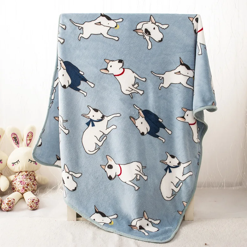 bull terrier dog blanket coral fleece soft many dogs pet throw blankets