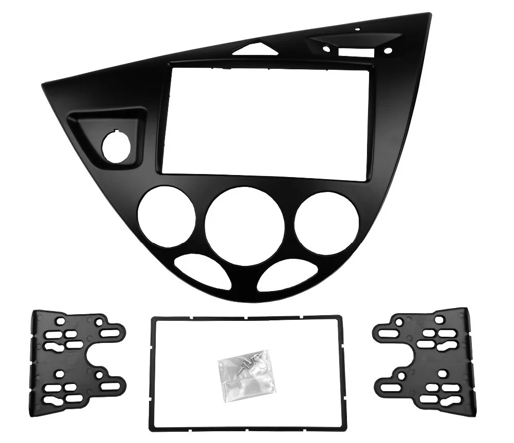 Double 2 Din Stereo Panel for Ford Focus /Fiesta Fascia Radio Refitting Installation Trim Kit Face Frame Bezel | Автомобили и