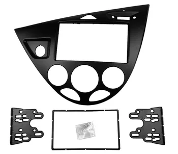 

Double 2 Din Stereo Panel for Ford Focus /Fiesta Fascia Radio Refitting Installation Trim Kit Face Frame Bezel
